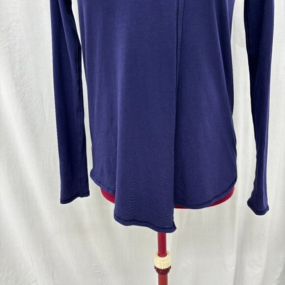 Lululemon Knot A Problem Long Sleeve Shirt Aeon Purple Blue Pima Cotton - Picture 2 of 10